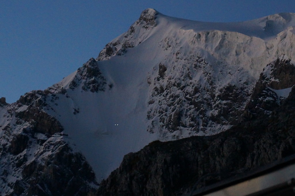 Zweierseilschaft in der Ortler Nordwand